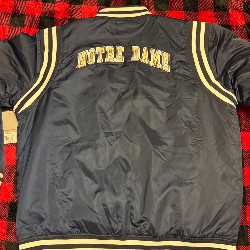 NWT Colosseum Navy and White Notre Dame Jacket - Picture 4 of 5